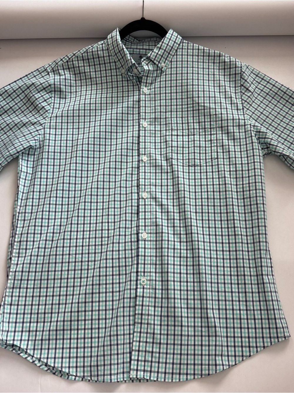 Men's Casual Button-Down Plaid Shirt